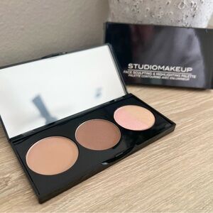STUDIOMAKEUP Face Sculpting & Highlighting Palette Contour Highlighter New